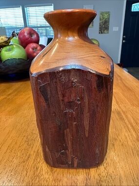 California Redwood Hand Turned Bud Vase. A Jewel of the Forest.
